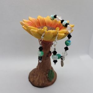 Handmade Beaded earrings and bracelet